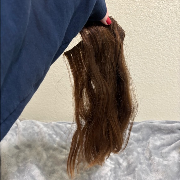 Women's KOVI Auburn Brown 100% Human Hair Weft Extensions - 12" - Picture 3 of 7